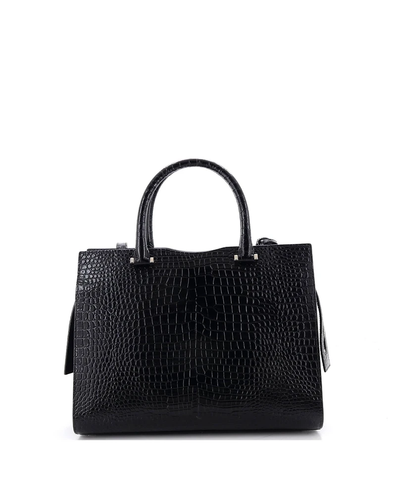 Pre-Owned Saint Laurent Medium Uptown Tote Embossed Leather