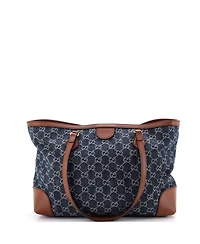 Pre-Owned Gucci Medium Ophidia Shopping Tote Gg Denim