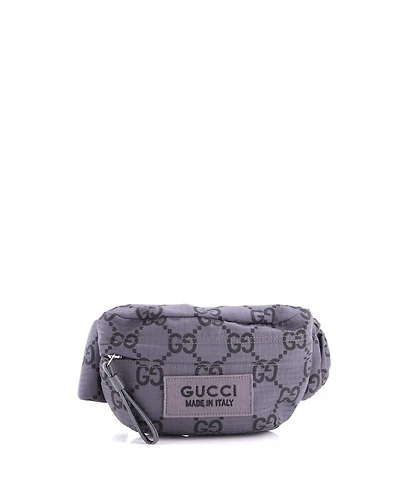 Pre-Owned Gucci Ripstop Belt Bag Gg Nylon and Leather