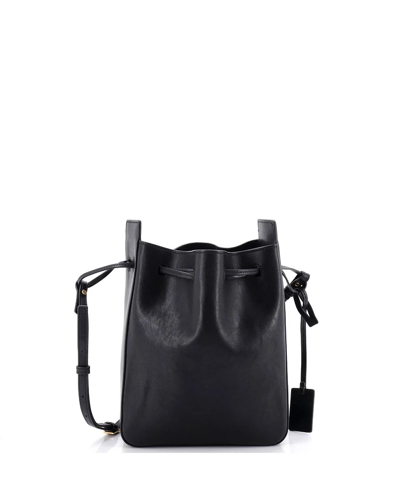 Pre-Owned Saint Laurent Small Convertible Bucket Bag Leather