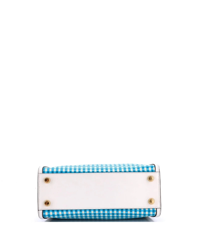 Pre-Owned Fendi Peekaboo Essentially Bag Woven Leather