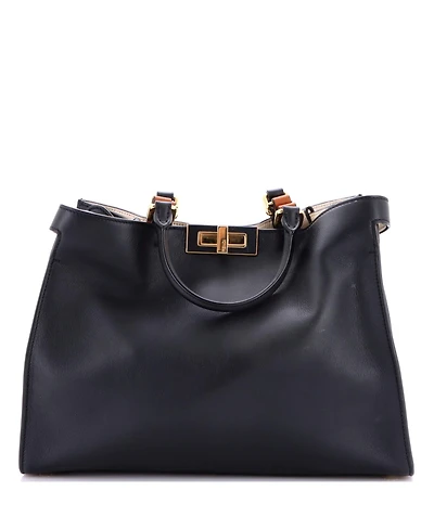 Pre-Owned Fendi Small Peekaboo X-Tote Leather