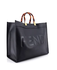 Pre-Owned Fendi Large Sunshine Shopper Tote Leather
