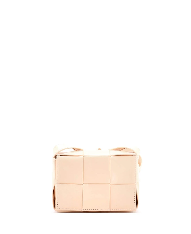 Pre-Owned Bottega Veneta Candy Cassette Crossbody Bag Maxi Intrecciato Leather