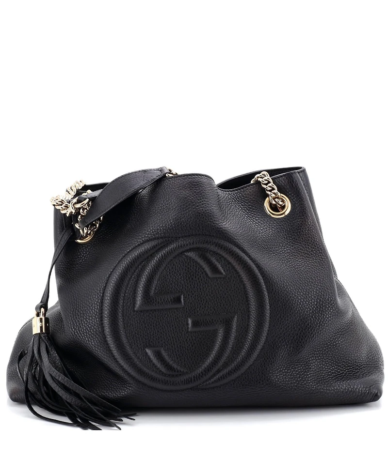 Pre-Owned Gucci Medium Soho Chain Strap Shoulder Bag Leather