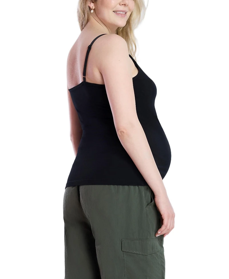 Motherhood Maternity Women's Clip Down Nursing Tank Top Cami