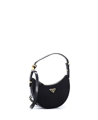 Pre-Owned Prada Small Arque Half Moon Hobo Tessuto