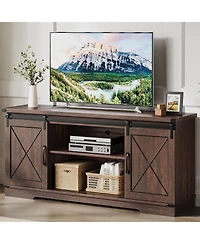 gaomon Tv Stand for 65 Inches Tv Adjustable Shelf Media Console Storage Cabinet Living Room Furniture