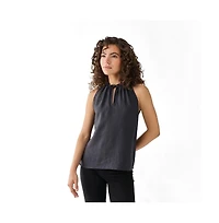 Reistor Women's Halter Hemp Neck Top