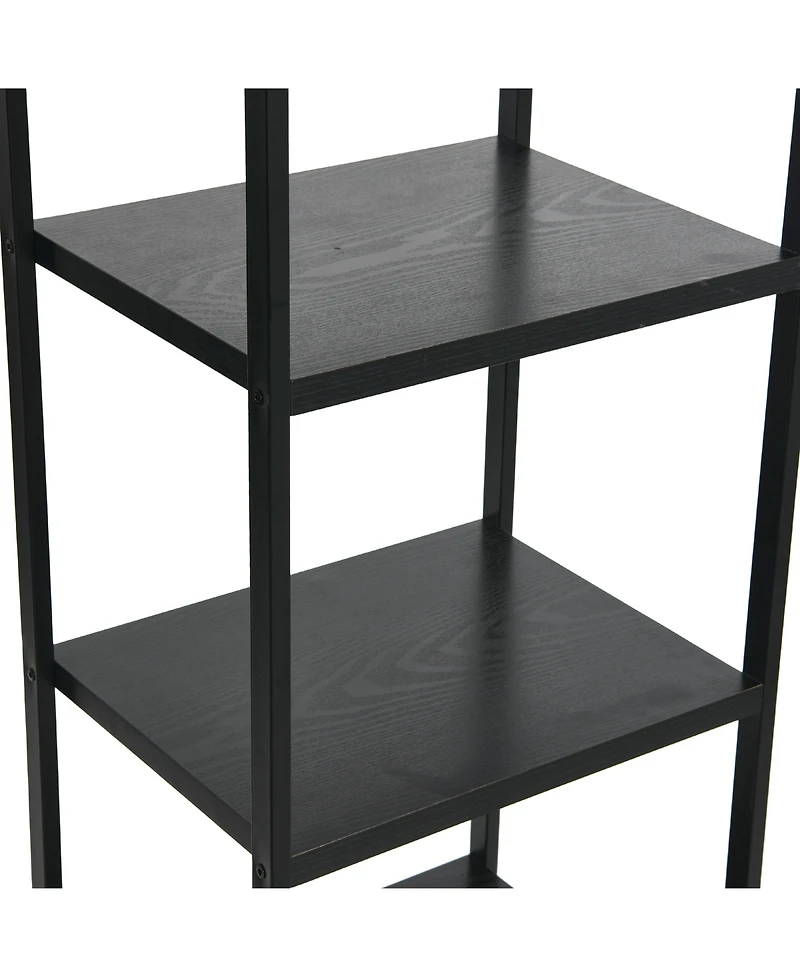 Household Essentials Jamestown 5 Shelf Open Storage Bookshelf