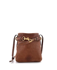Pre-Owned Miu Miu Mini Aventure Pouch Leather