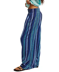 Free People Women's Days End Solar Stripe Wide-Leg Pants