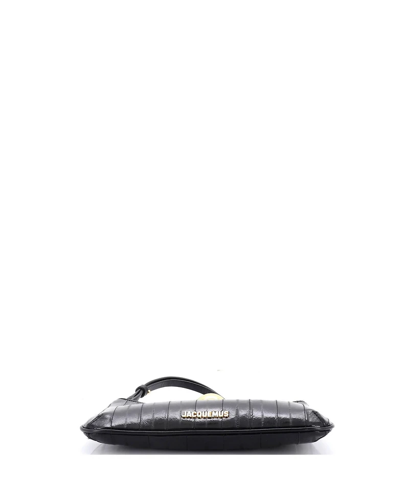 Pre-Owned Jacquemus Le Bisou Perle Shoulder Bag Eel Skin