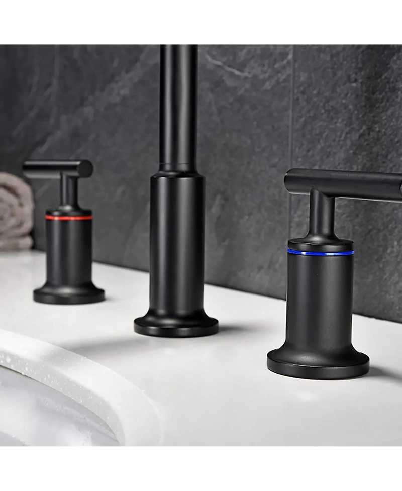 Phying Widespread Bathroom Sink Faucet with With Cupc Water Supply Hose and Cartridge