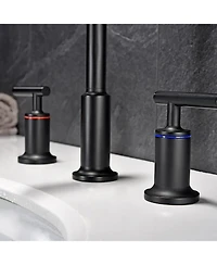 Phying Widespread Bathroom Sink Faucet with With Cupc Water Supply Hose and Cartridge