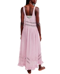 Free People Women's Scoop Neck Voile & Lace Midi Dress
