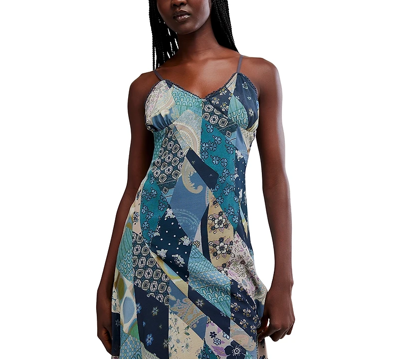 Free People Women's Tis The Season Sweetheart Neckline Maxi Dress