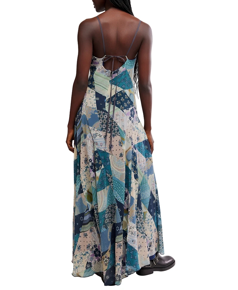 Free People Women's Tis The Season Sweetheart Neckline Maxi Dress