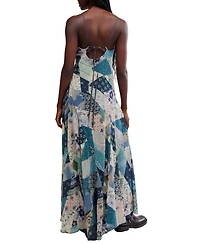 Free People Women's Tis The Season Sweetheart Neckline Maxi Dress