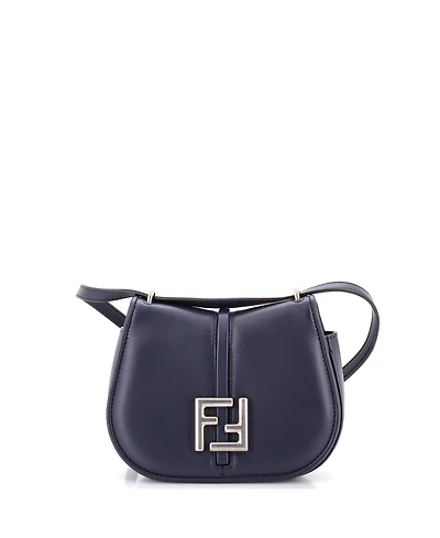 Pre-Owned Fendi Small C'mon Shoulder Bag Leather