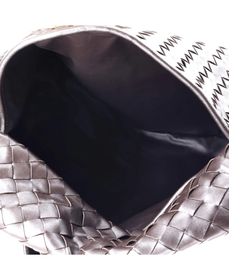 Pre-Owned Bottega Veneta Hop Hobo Intrecciato Leather