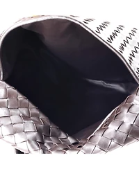 Pre-Owned Bottega Veneta Hop Hobo Intrecciato Leather