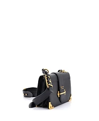 Pre-Owned Prada Large Cahier Crossbody Bag Leather and Saffiano Leather