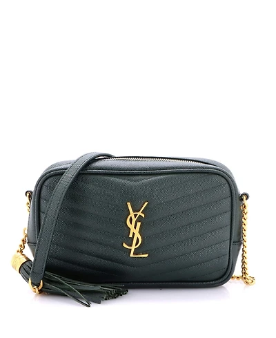 Pre-Owned Saint Laurent Mini LouLou Crossbody Bag Matelasse Chevron Leather