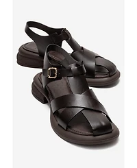 Forever & Always Women's Shoes Guido Leather Sandal