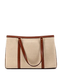 Pre-Owned Celine Medium Cabas 16 Bag Canvas with Leather