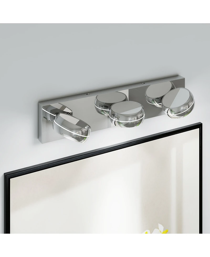 Busdays 3 Light Led Bathroom Vanity Light 20 Inch 18W Modern Wall Light Bar Fixture Over Mirror