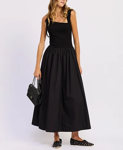 En Saison Women's Sloane Asymmetric Neck Maxi Dress