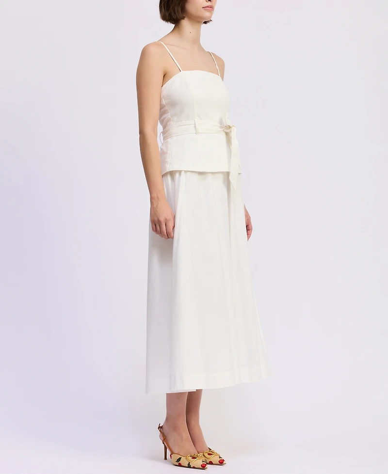 En Saison Women's Samantha Corset Mixed Media Dress