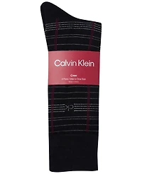 Calvin Klein Men's Rayon Dress Crew Socks, 4-Pack
