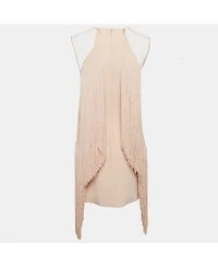 Pre-Owned Stella Mccartney Women's Crepe Fringed Mini Dress