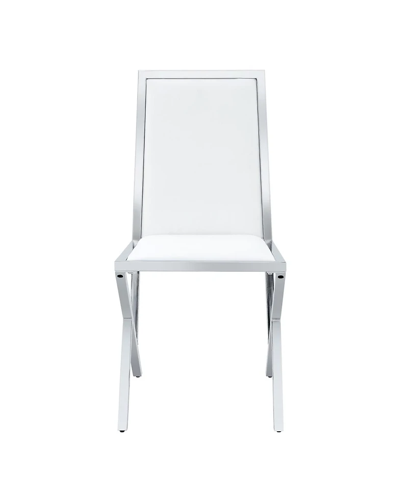 Streamdale Furniture 4 Pack metal framed Pu dining chairs, ergonomic, simple and luxurious