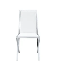 Streamdale Furniture 4 Pack metal framed Pu dining chairs, ergonomic, simple and luxurious