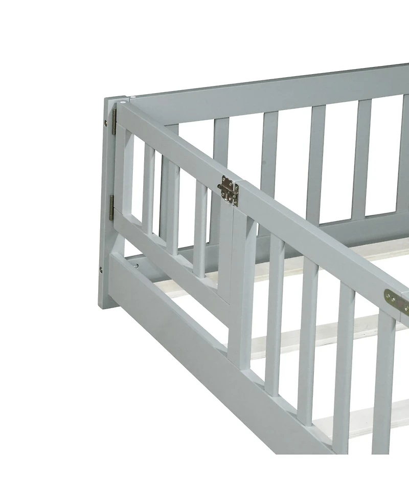 Streamdale Furniture Floor Bed with Fence and Door