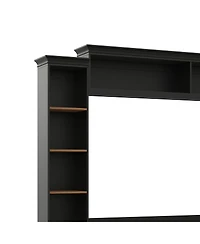 Streamdale Furniture 4-in-1 Farmhouse Tv Stand with Bookshelf for TVs Up to 70"