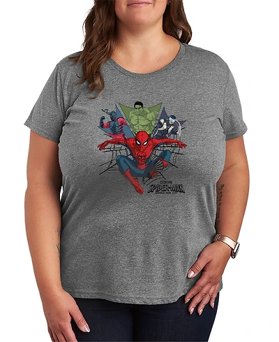 Hybrid Apparel Plus Spider-Man Brand New Day Heroes Graphic T-Shirt
