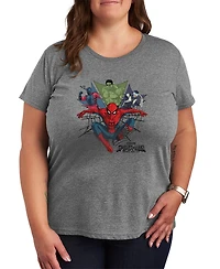 Hybrid Apparel Plus Spider-Man Brand New Day Heroes Graphic T-Shirt