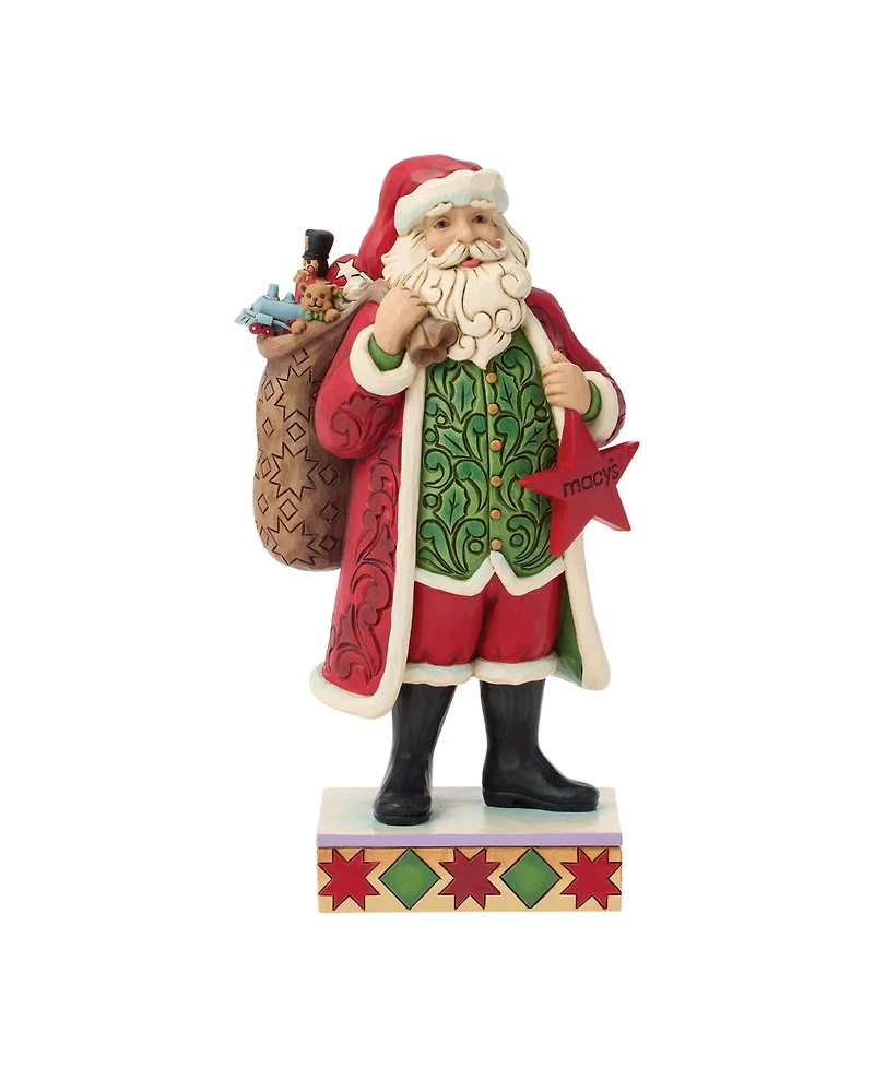 Jim Shore Heartwood Creek Fig Macy's Santa with Toys