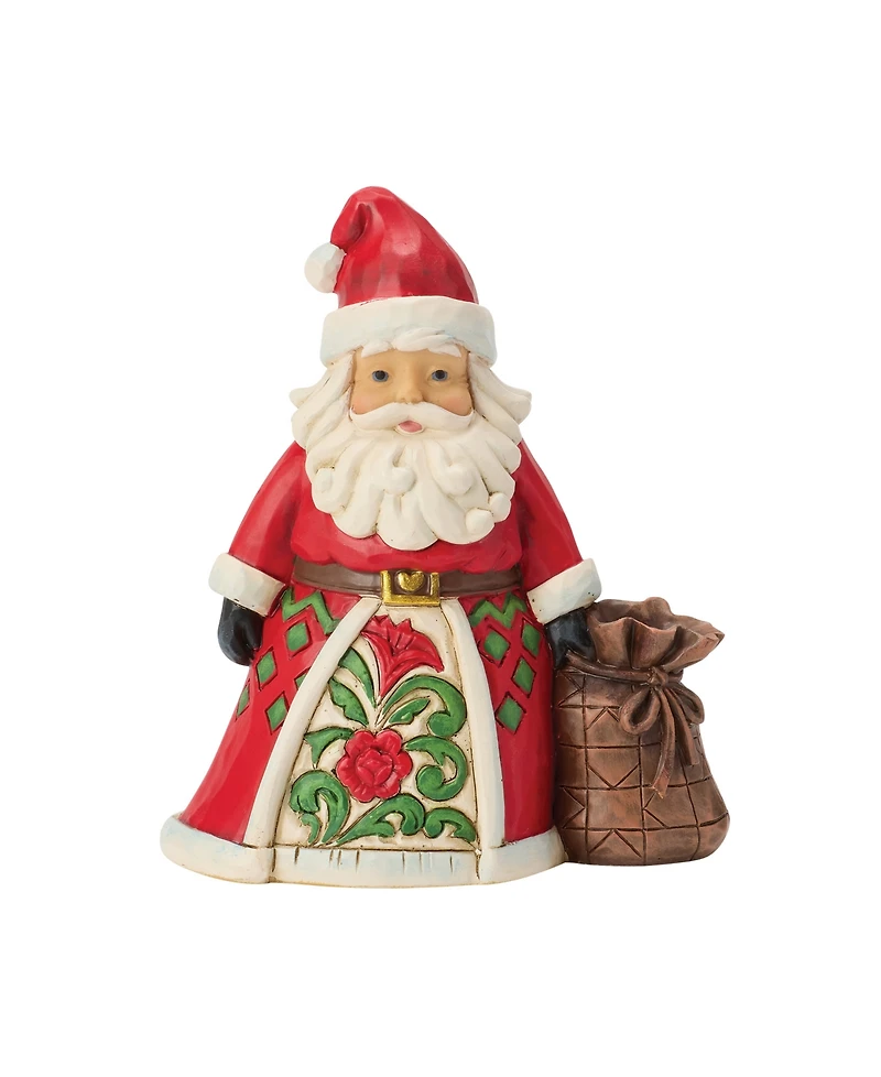 Jim Shore Heartwood Creek Fig Santa with Toy Bag