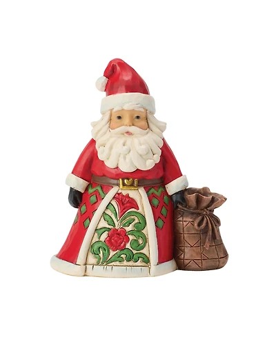 Jim Shore Heartwood Creek Fig Santa with Toy Bag