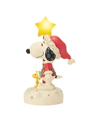Jim Shore Peanuts Fig Snoopy with Light Up Star