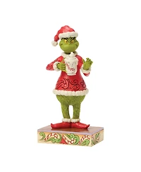Jim Shore Grinch Fig Grinch with Hot Chocolate Mug