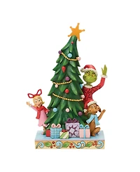 Jim Shore Grinch Fig Grinch, Cindy, Max Peeking