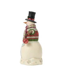 Jim Shore Heartwood Creek Fig Snowman with Hanging Sign