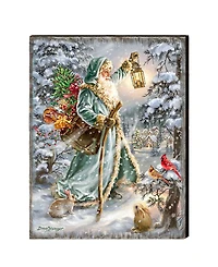 Designocracy Saint Nicholas Holiday Wall Art