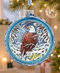 G.DeBrekht Eagle Cut Ball Holiday Ornament
